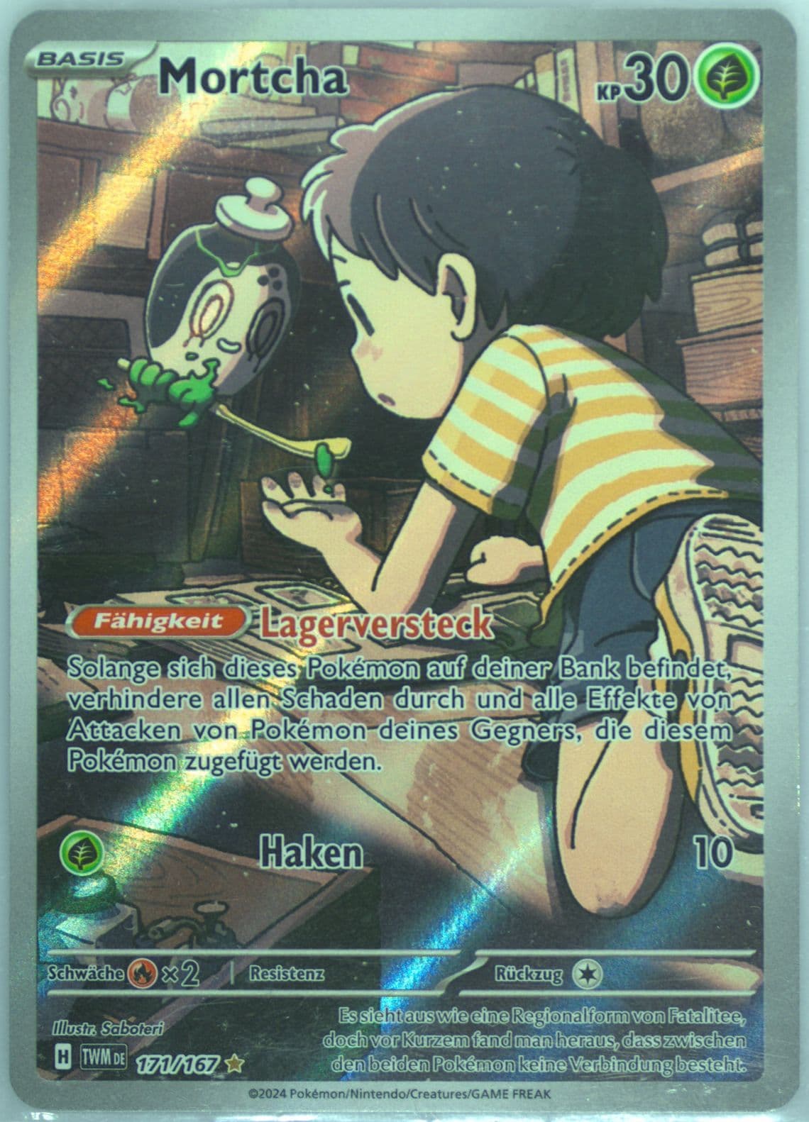 Poltchageist Illustration Rare (171) 2024 Pokemon German Twm de-Twilight Masquerade