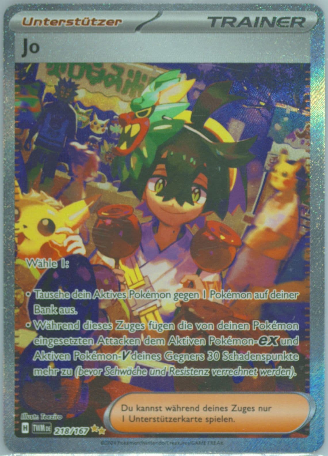 Kieran Special Illustration Rare (218) 2024 Pokemon German Twm de-Twilight Masquerade
