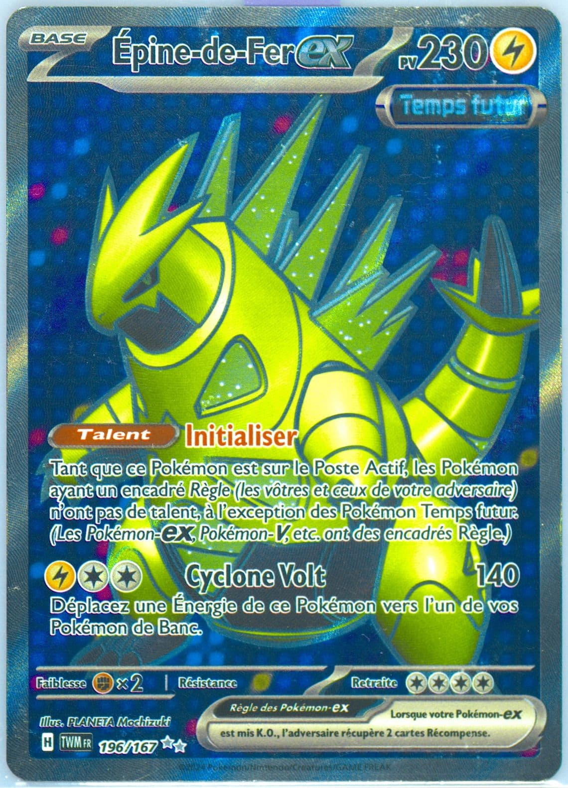 Iron Thorns EX Ultra Rare (196) 2024 Pokemon French Twm FR-Twilight Masquerade