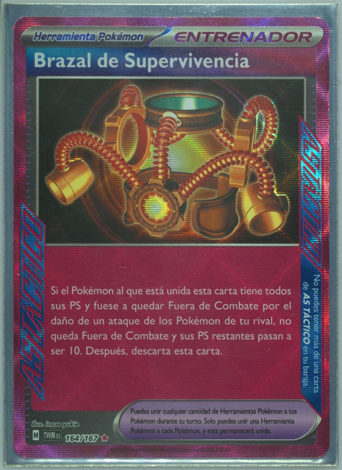 Survival Brace (164) 2024 Pokemon Spanish Twm ES-Twilight Masquerade