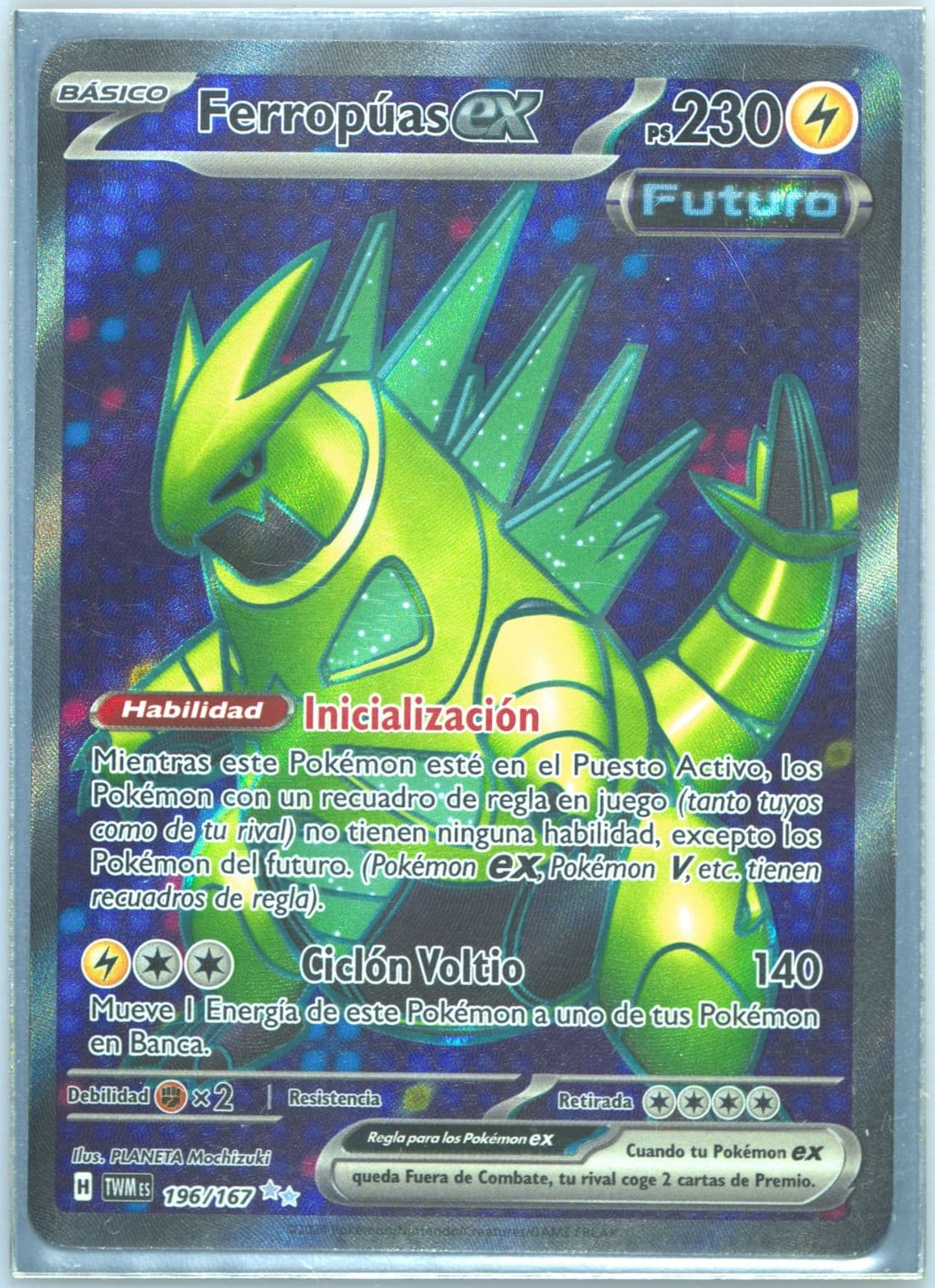 Iron Thorns EX Ultra Rare (196) 2024 Pokemon Spanish Twm ES-Twilight Masquerade