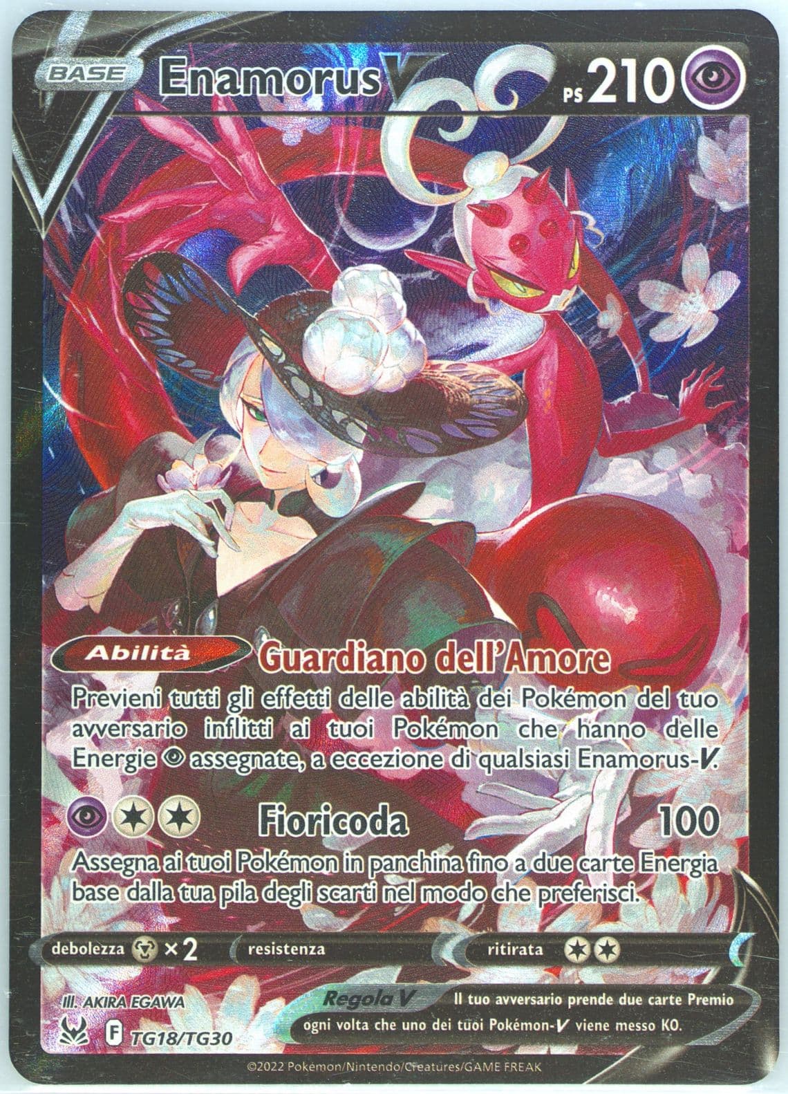 Full Art/Enamorus V Italian (TG18) 2022 Pokemon Sword & Shield Lost Origin