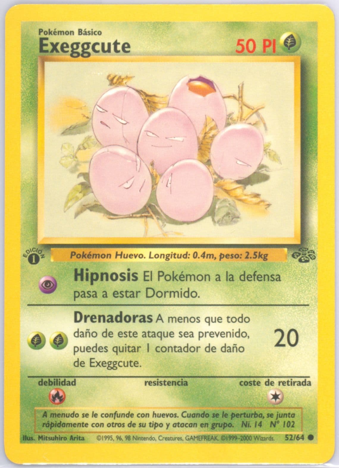 Exeggcute 1st Edition (52) 2000 Pokemon Spanish Jungle