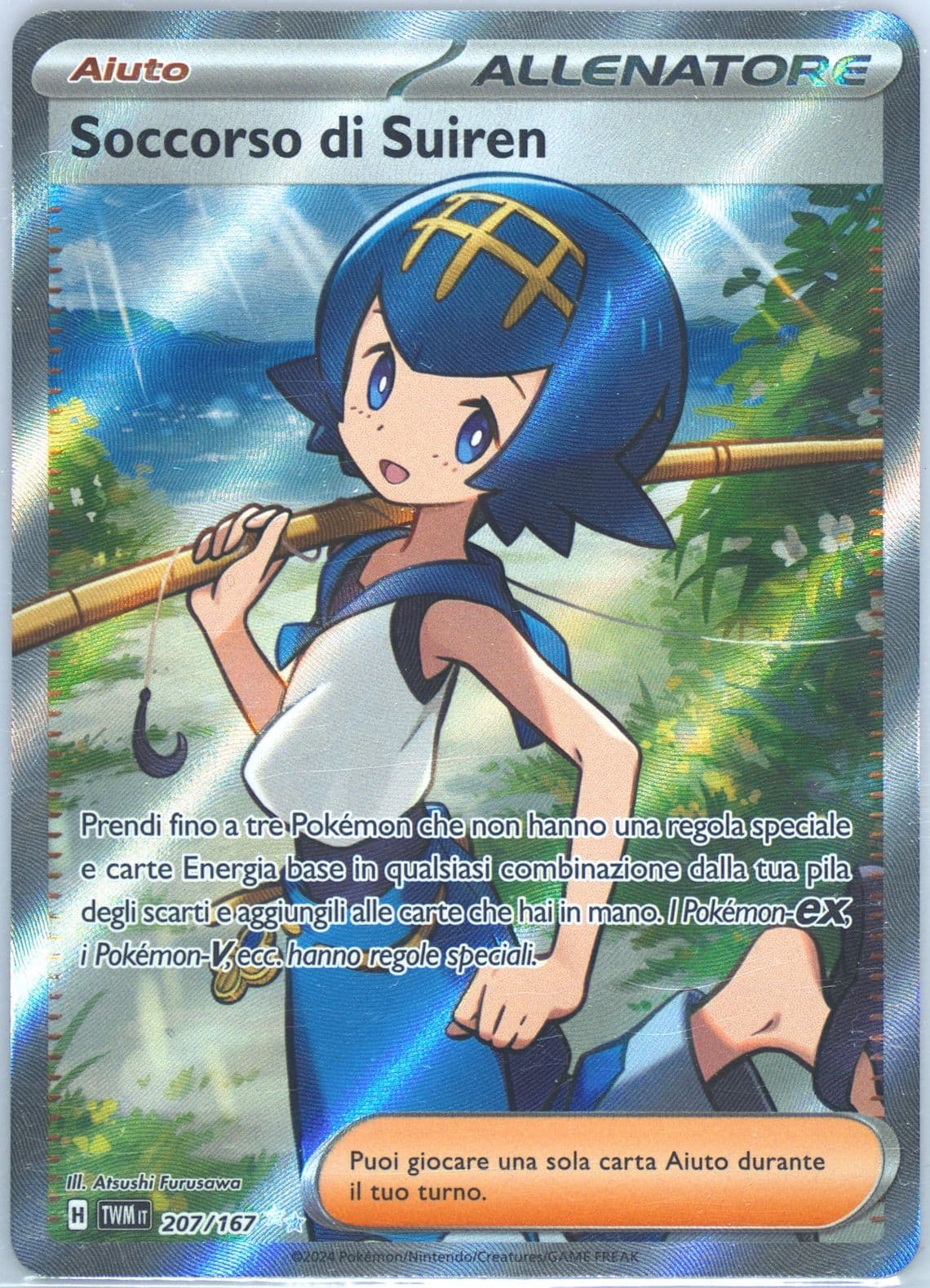 Lana's Aid Ultra Rare (207) 2024 Pokemon Italian Twm It-Twilight Masquerade