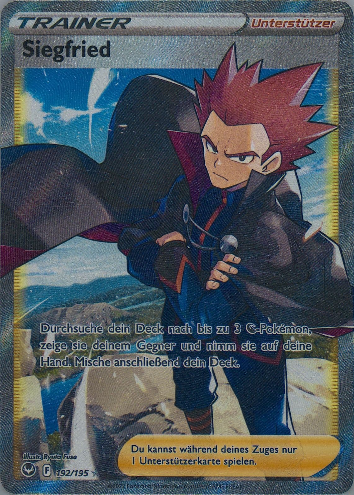 Full Art/Siegfried German (192) 2022 Pokemon Sword & Shield Silver Tempest