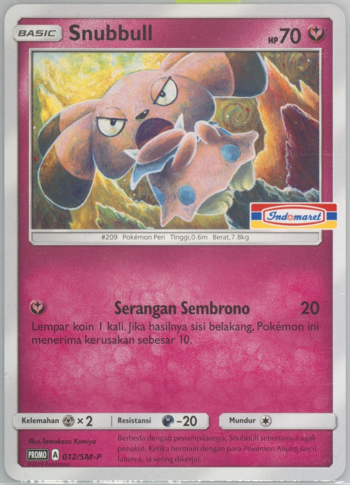 Snubbull Indomaret Booster Pack (012) 2019 Pokemon Indonesian SM Promo