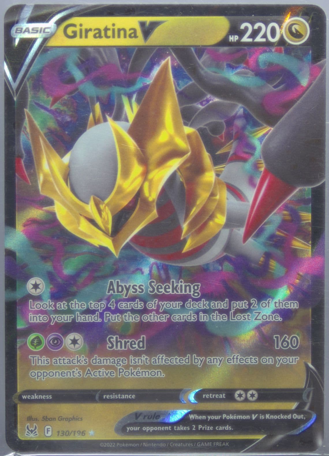 Giratina V Italian (130) 2022 Pokemon Sword & Shield Lost Origin