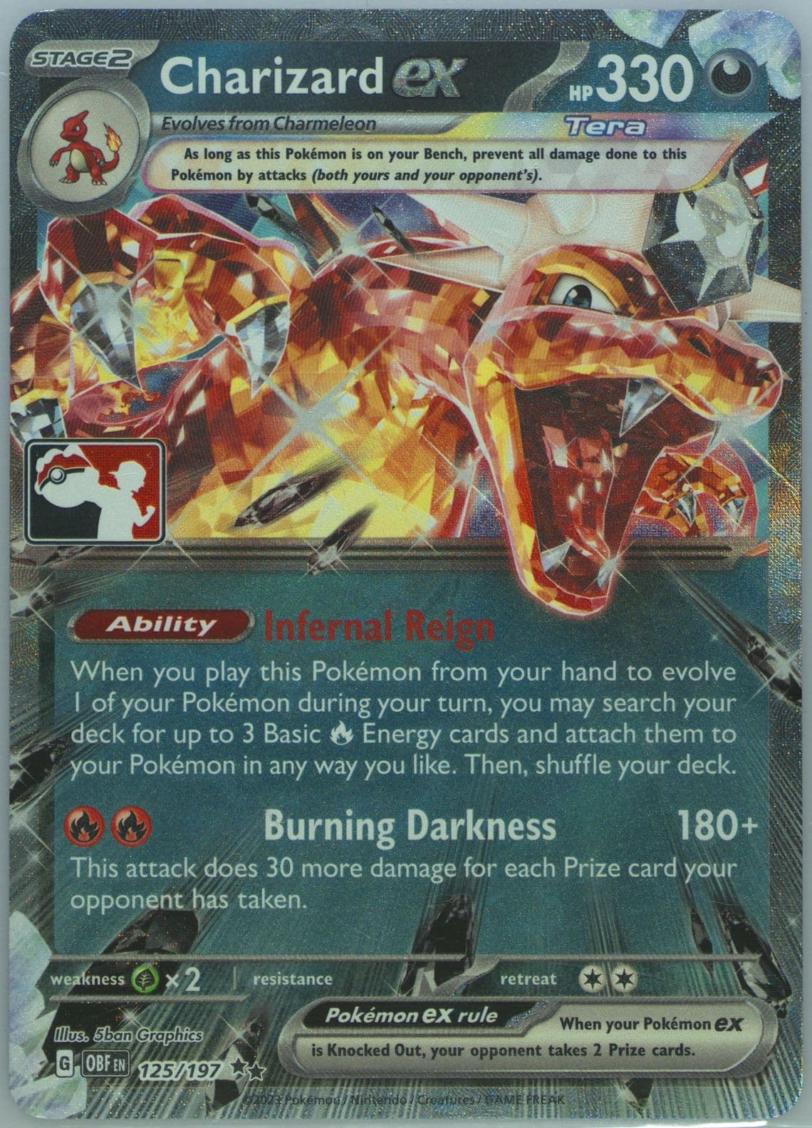 Charizard EX (125) 2024 Pokemon German Play! Pokemon Prize Pack: Series 4