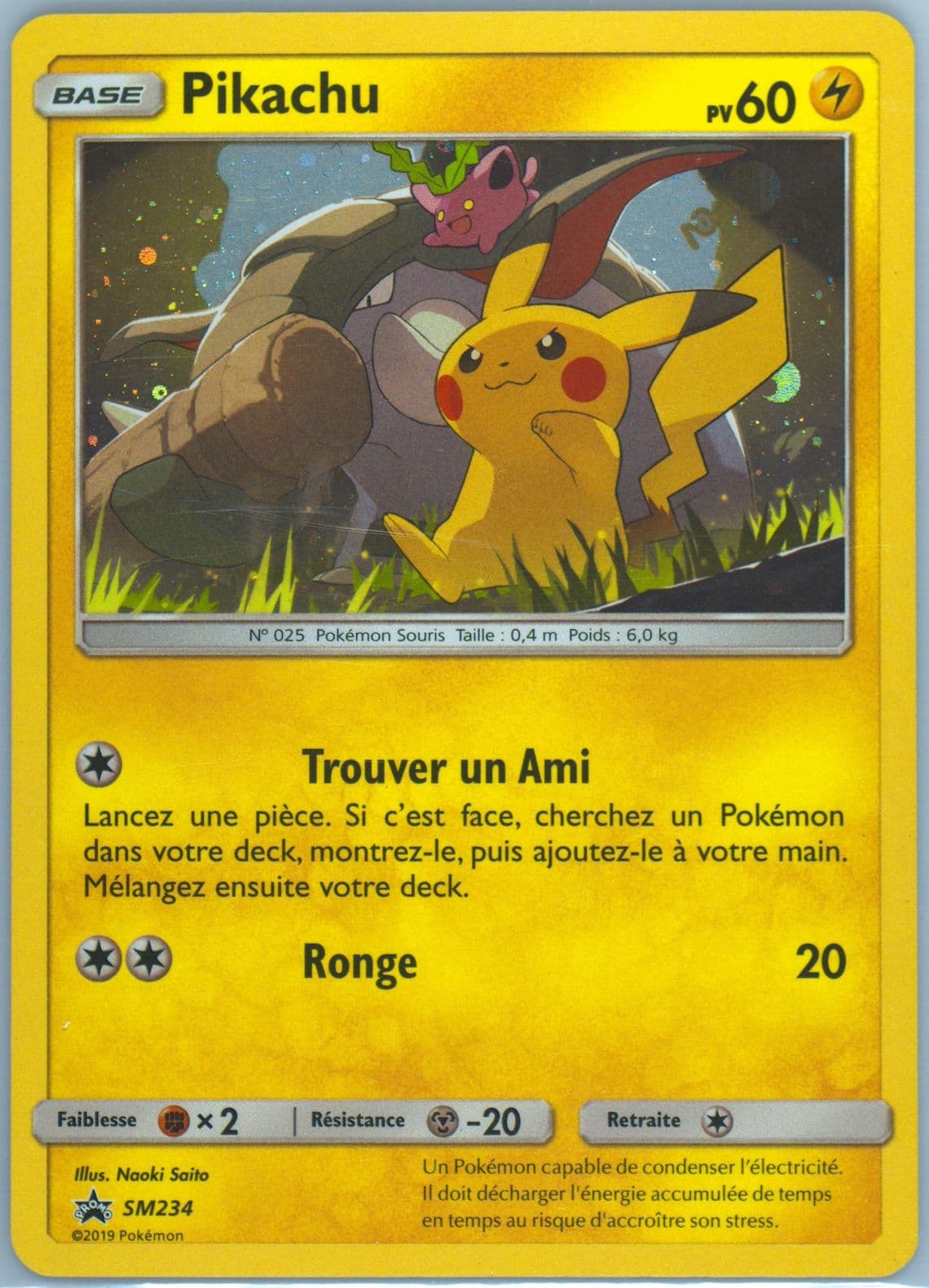 Pikachu-Holo Pikachu-GX & Eevee-GX Special Collection-French (SM234) 2019 Pokemon SM Black Star Promo