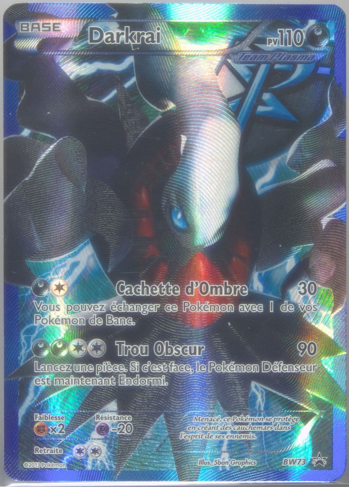 Full Art/Darkrai Team Plasma-French (BW73) 2013 Pokemon Black & White Promo