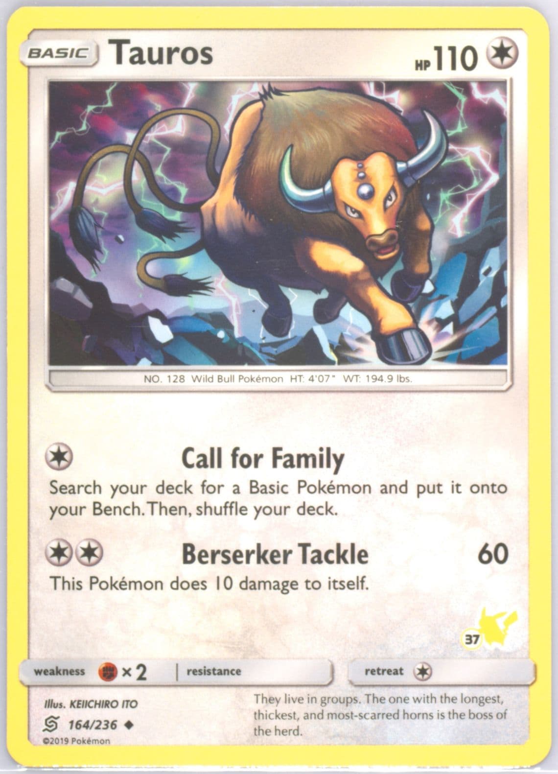 Tauros (37) 2020 Pokemon Battle Academy