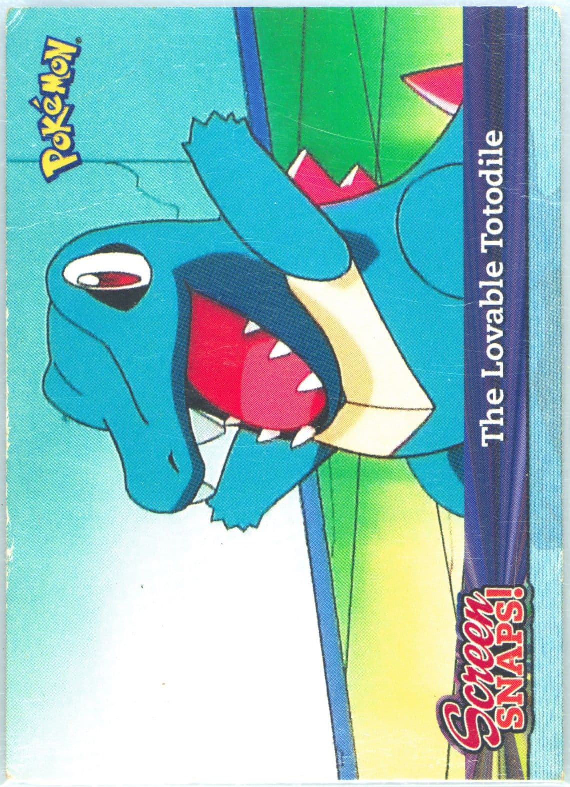 The Lovable Totodile (1) 2001 Topps Pokemon Johto Series 3 Screen Snaps!
