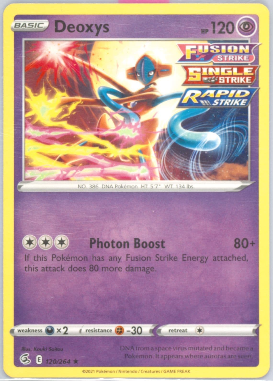 Deoxys Mew Vmax League Battle Deck (120) 2021 Pokemon Sword & Shield Fusion Strike