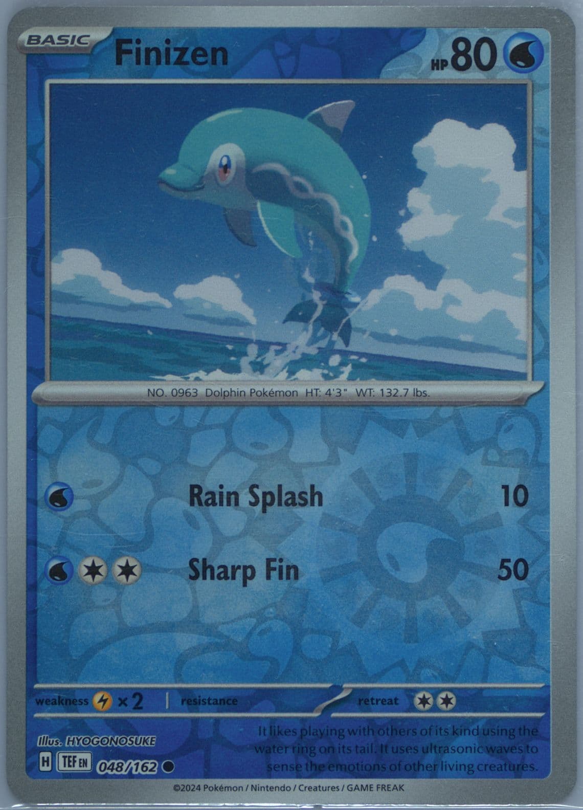 Finizen Reverse Holo (048) 2024 Pokemon Tef EN-Temporal Forces