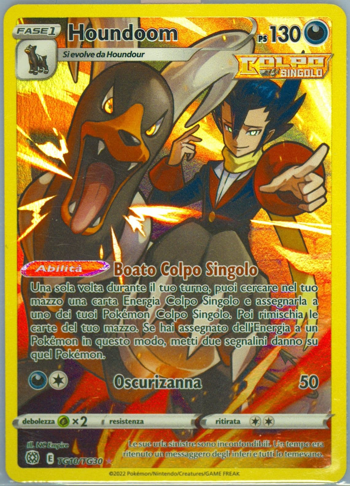 Full Art/Houndoom Italian (TG10) 2022 Pokemon Sword & Shield Brilliant Stars