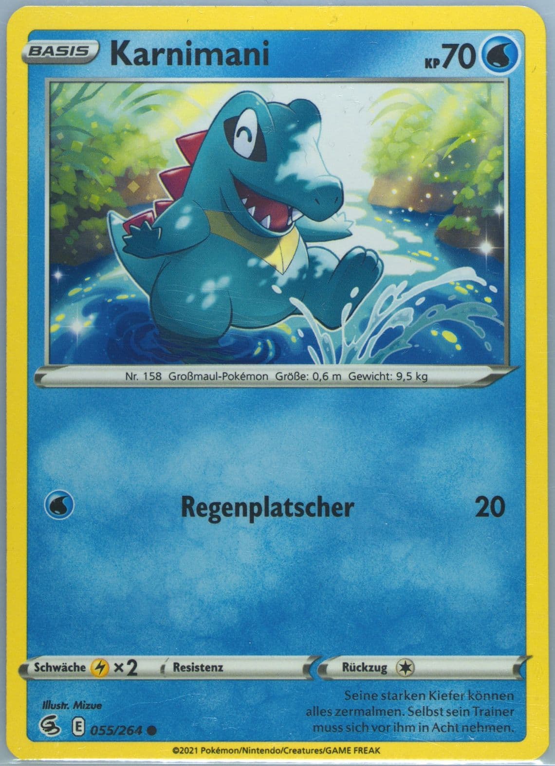 Totodile German (055) 2021 Pokemon Sword & Shield Fusion Strike