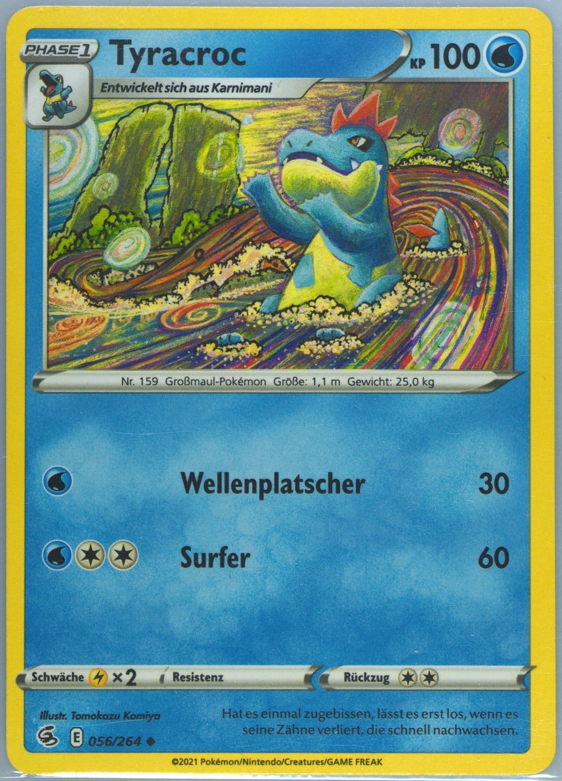 Croconaw German (056) 2021 Pokemon Sword & Shield Fusion Strike