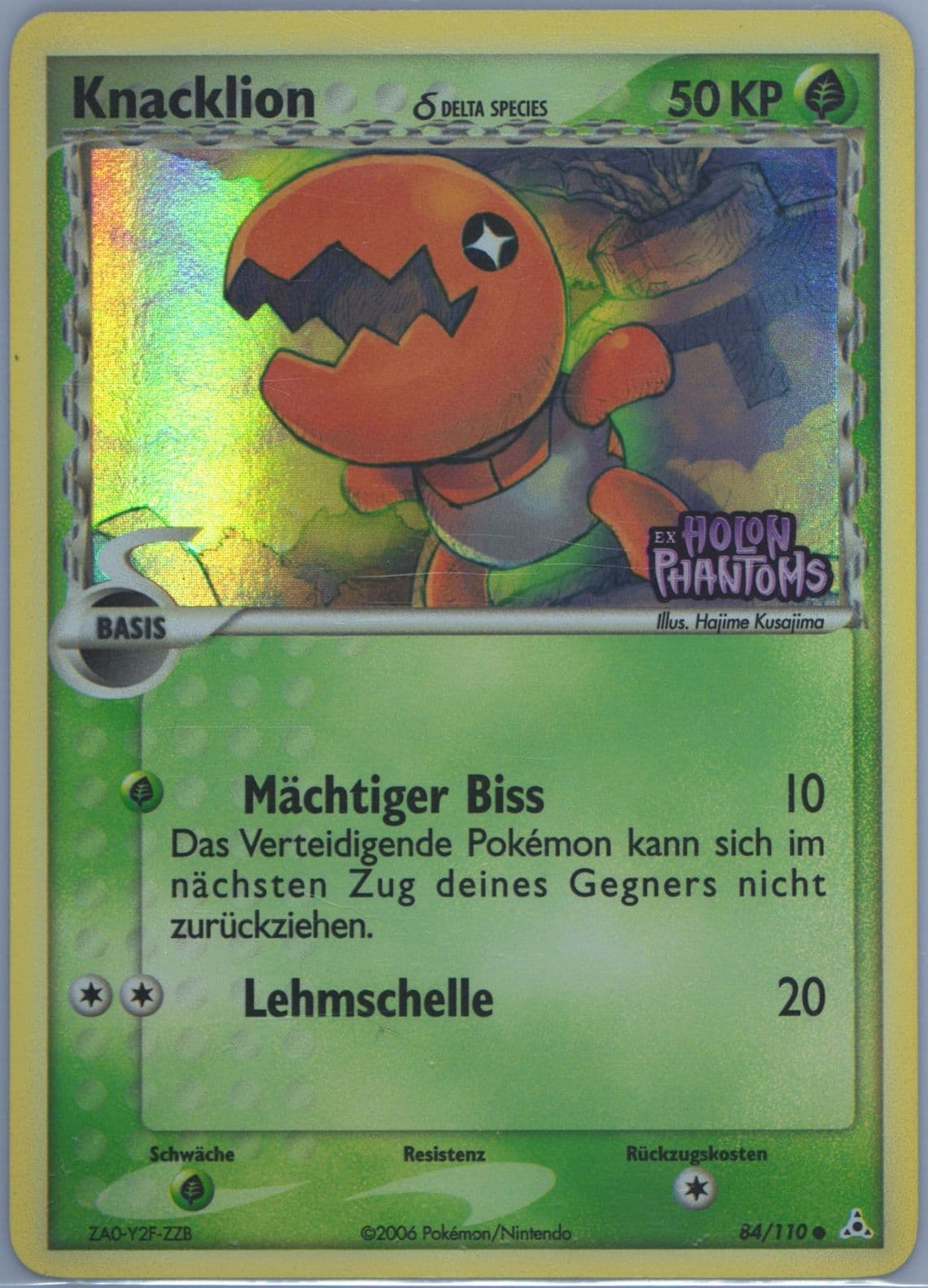 Knacklion-Reverse Foil German (84) 2006 Pokemon EX Holon Phantoms