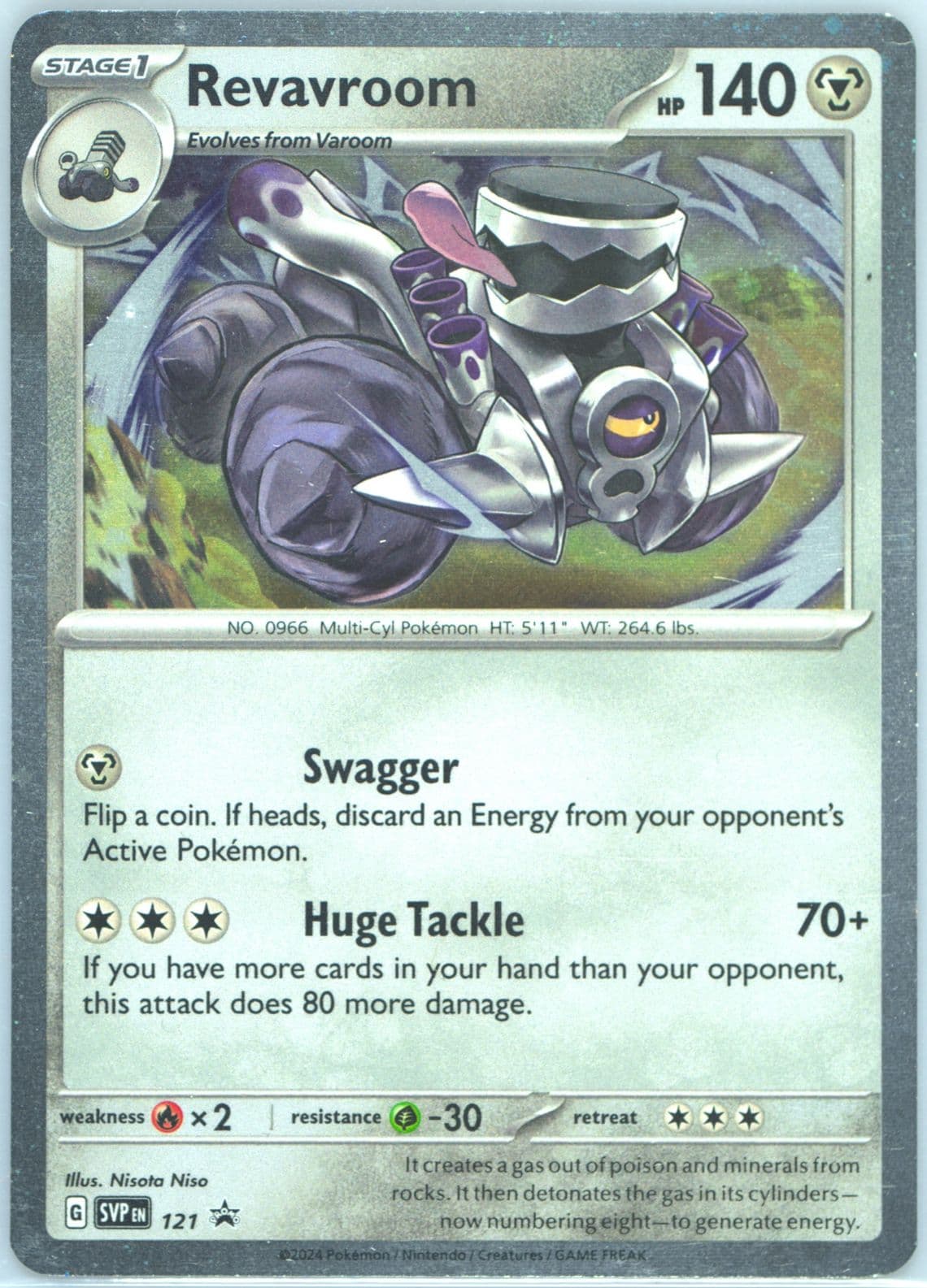 Revavroom Twilight Masquerade Three Pack Blister (121) 2024 Pokemon Svp EN-SV Black Star Promo