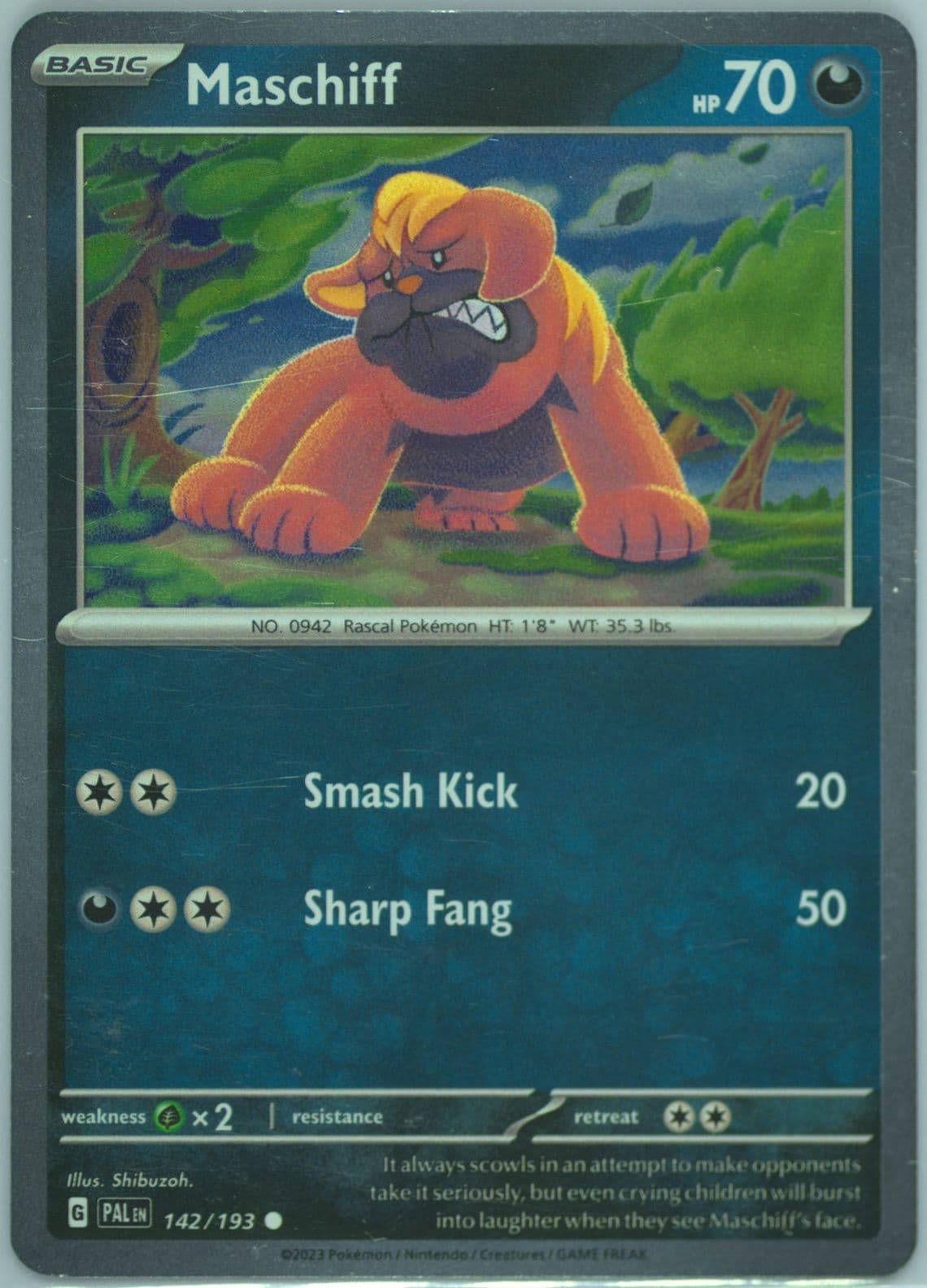 Maschiff Mabosstiff EX Box (142) 2023 Pokemon Pal EN-Paldea Evolved