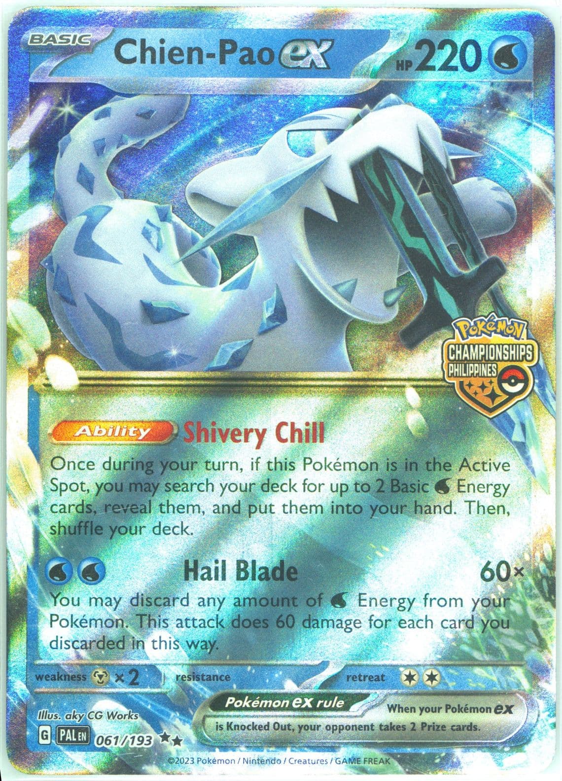 Chien-Pao EX Championships 2023-2024 Philippines-Top 4 (061) 2023 Pokemon Pal EN-Paldea Evolved