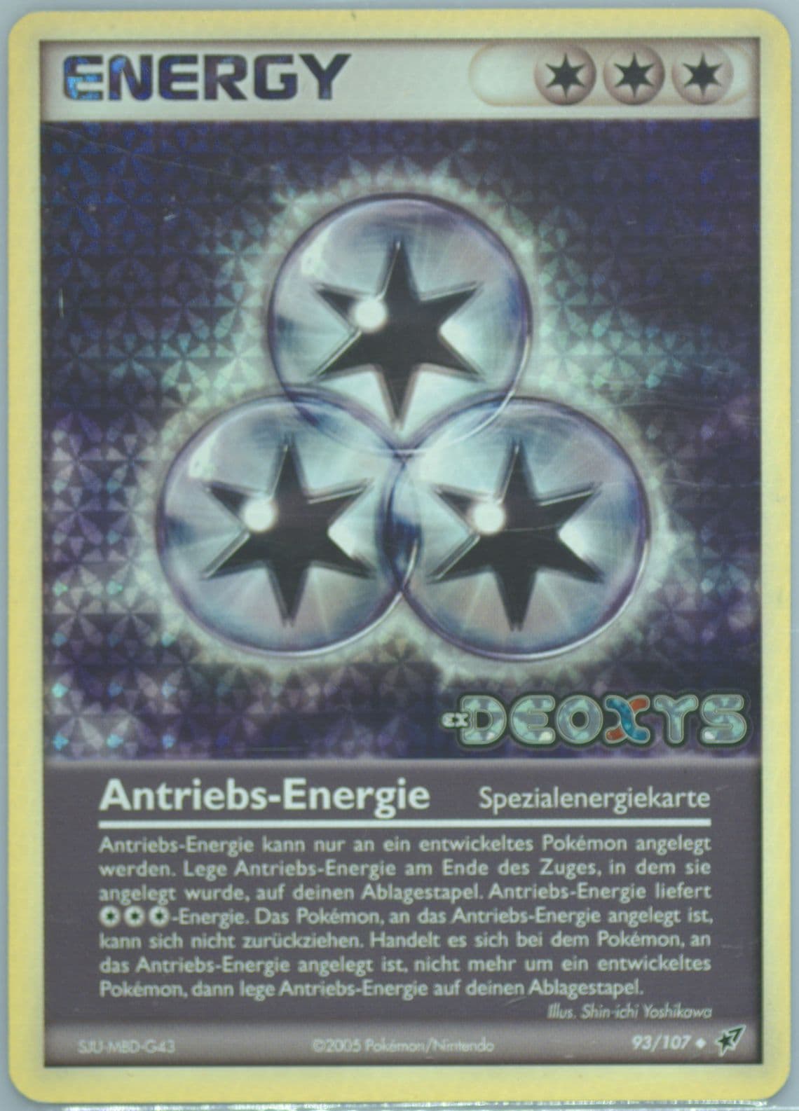Antriebs-Energie-Reverse Foil German (93) 2005 Pokemon EX Deoxys