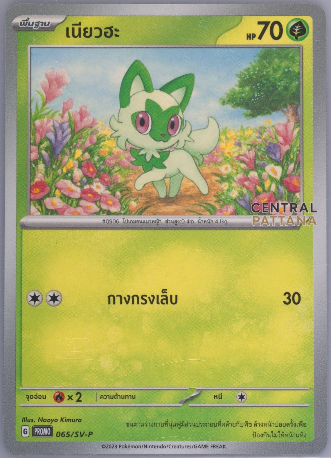 Sprigatito The Great Celebration 2024 at Central Pattana (065) 2024 Pokemon Thai SV-P Promo