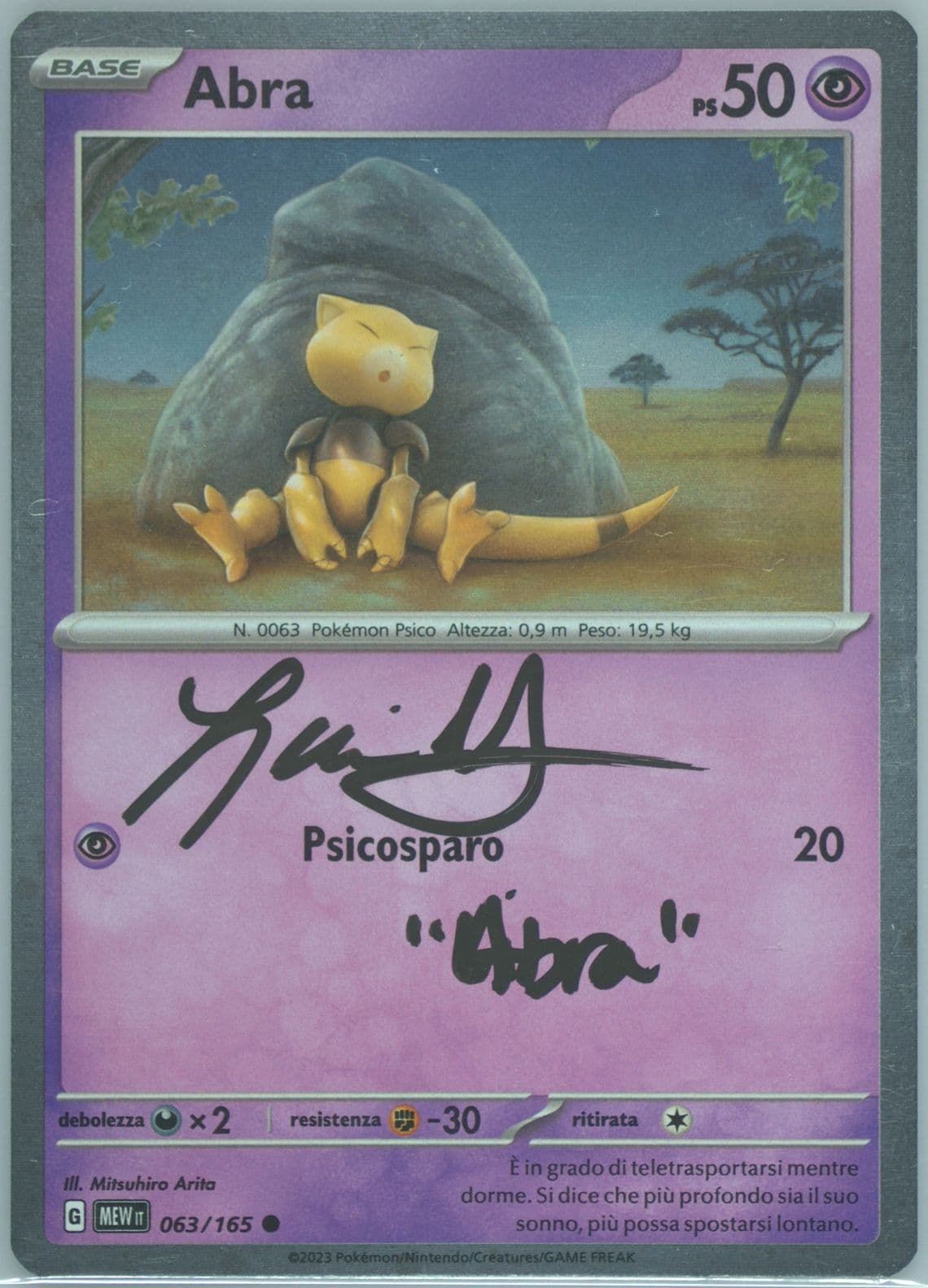 Abra Alakazam EX Box (063) 2023 Pokemon Italian Mew It-151