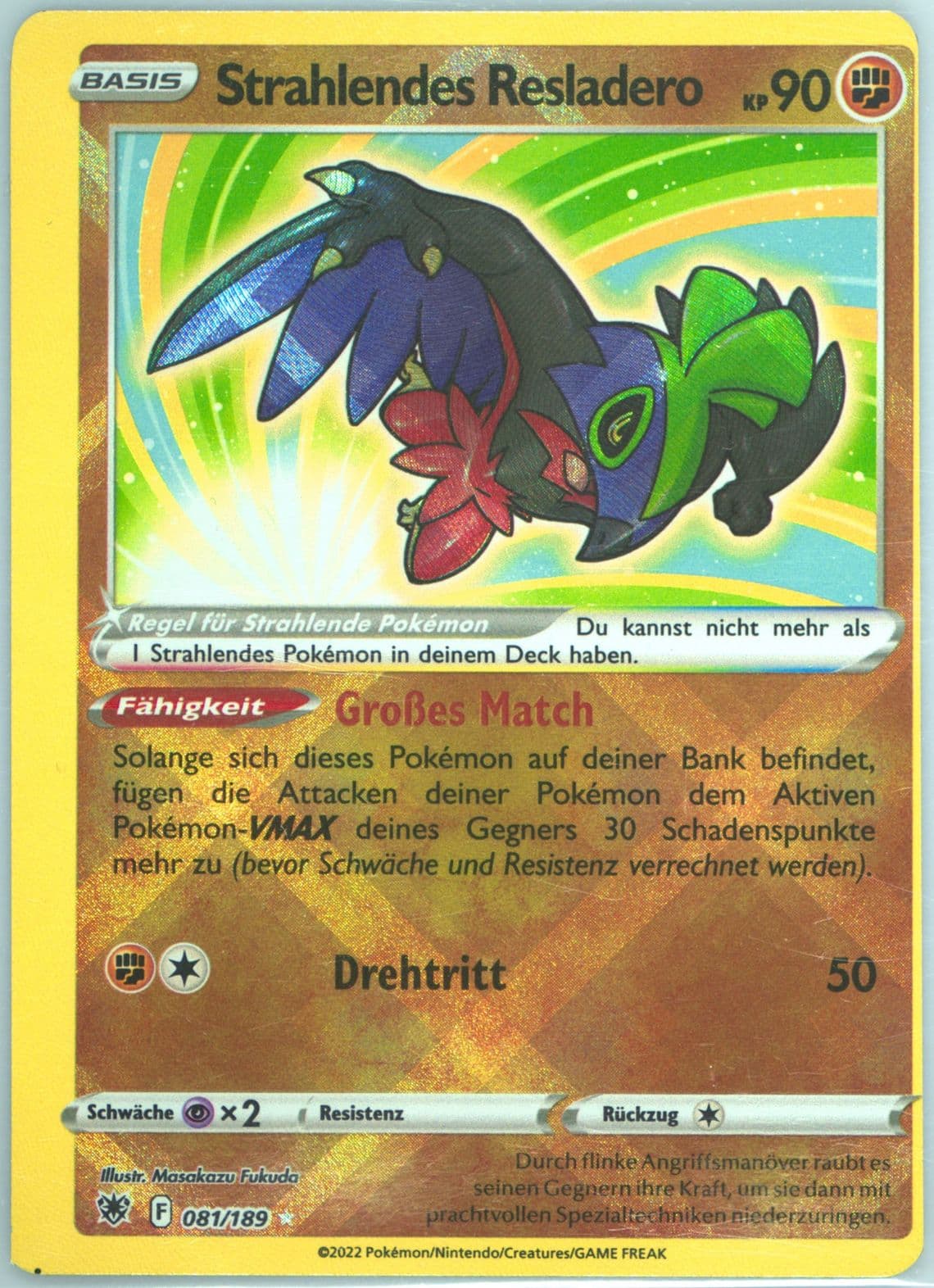Radiant Hawlucha German (081) 2022 Pokemon Sword & Shield Astral Radiance