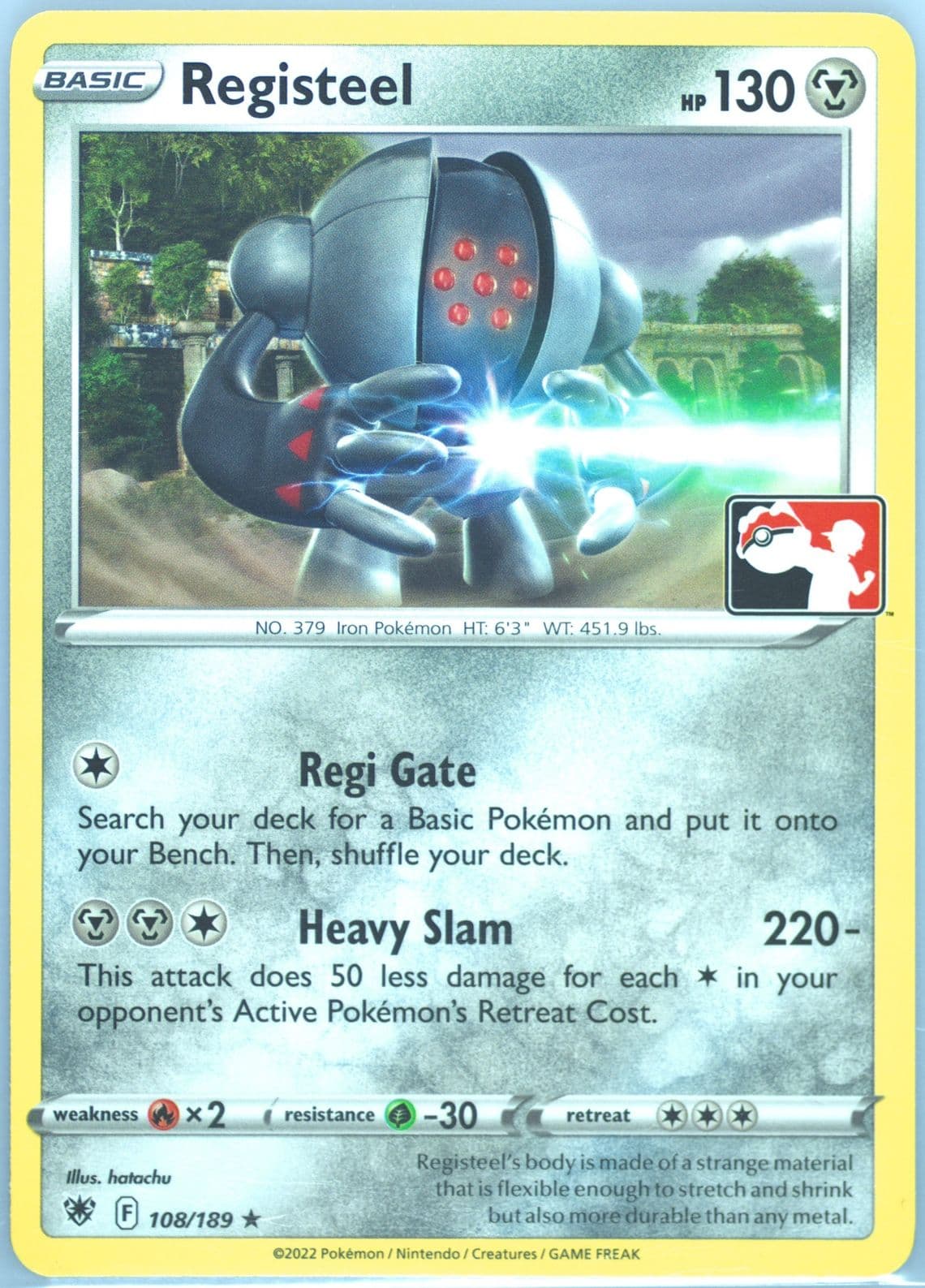 Registeel (108) 2023 Pokemon Play! Pokemon Prize Pack: Series 3