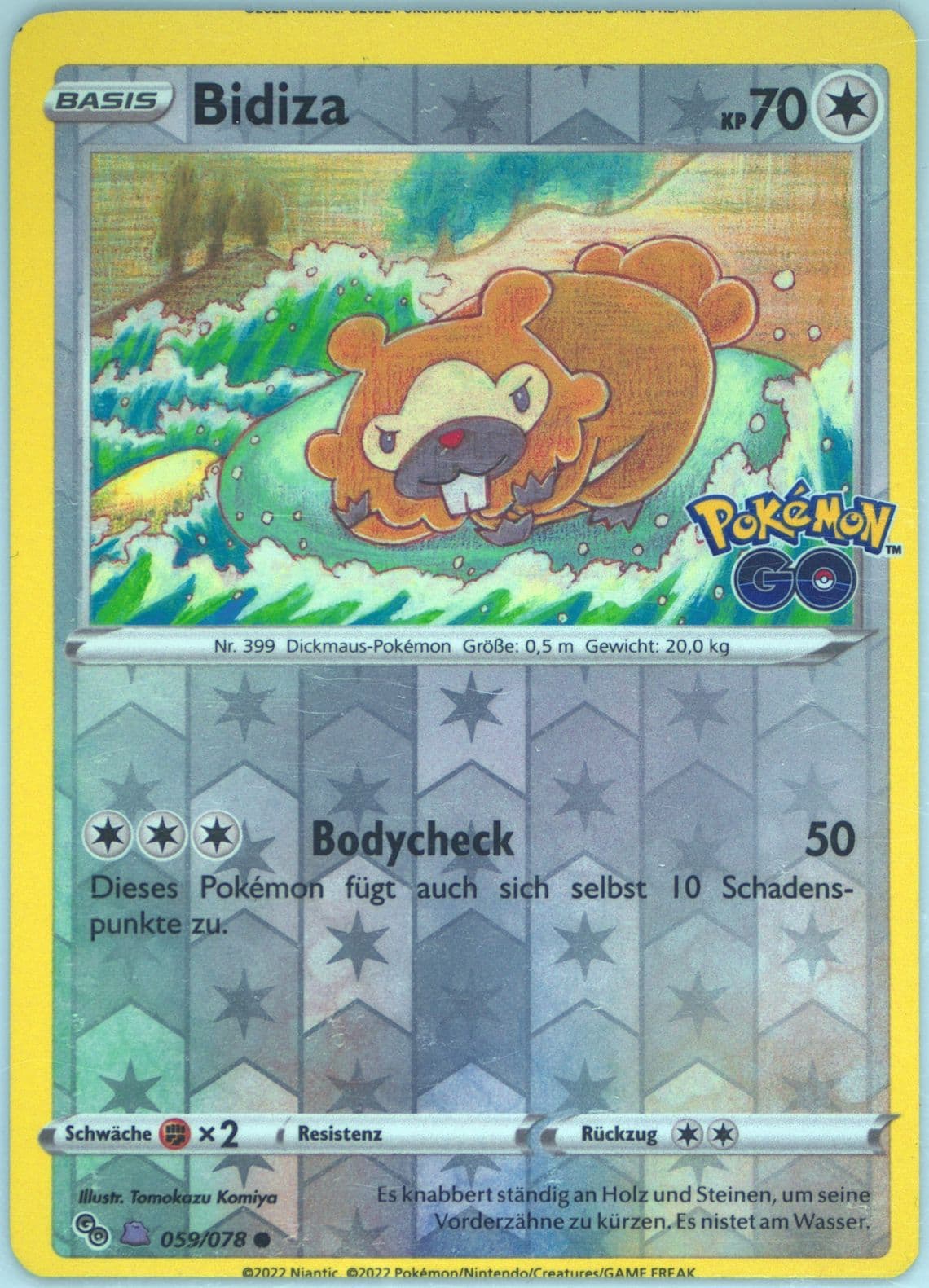 Bidiza-Reverse Foil Ditto-German (059) 2022 Pokemon Go