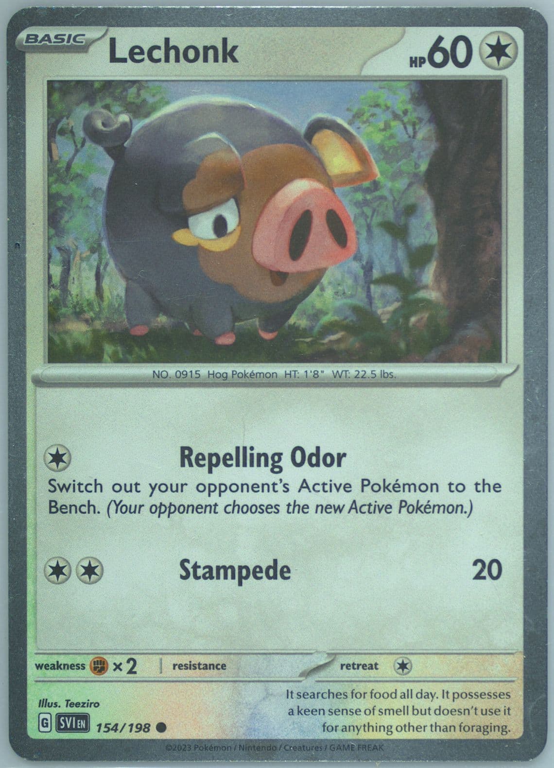 Lechonk Oinkologne EX Box (154) 2023 Pokemon Svi EN-Scarlet & Violet