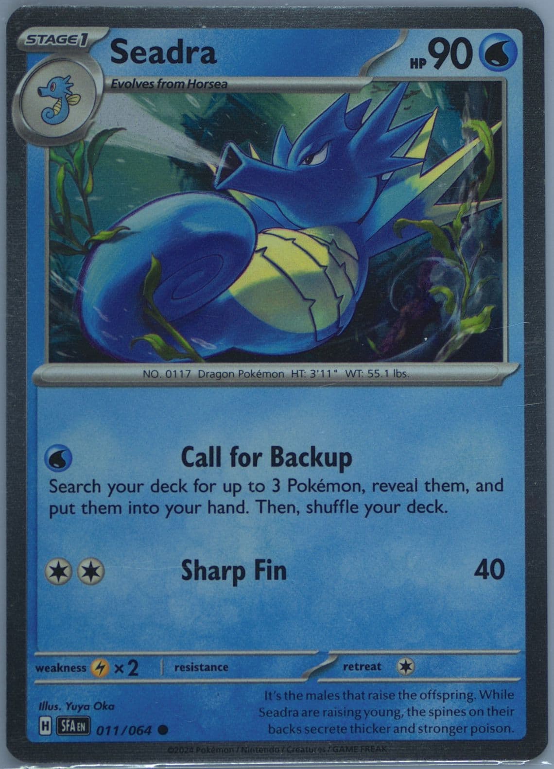 Seadra (011) 2024 Pokemon Sfa EN-Shrouded Fable