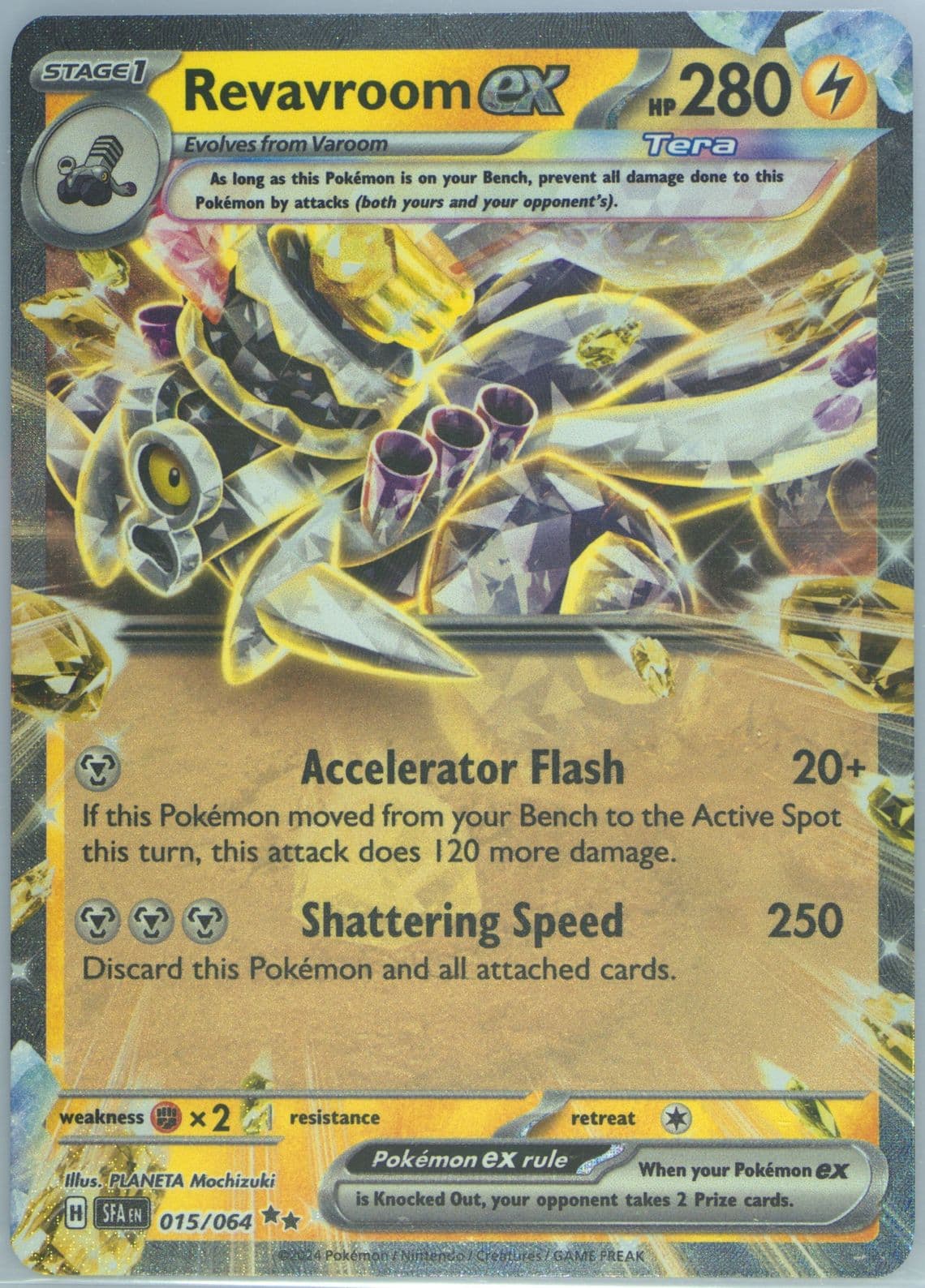 Revavroom EX (015) 2024 Pokemon Sfa EN-Shrouded Fable