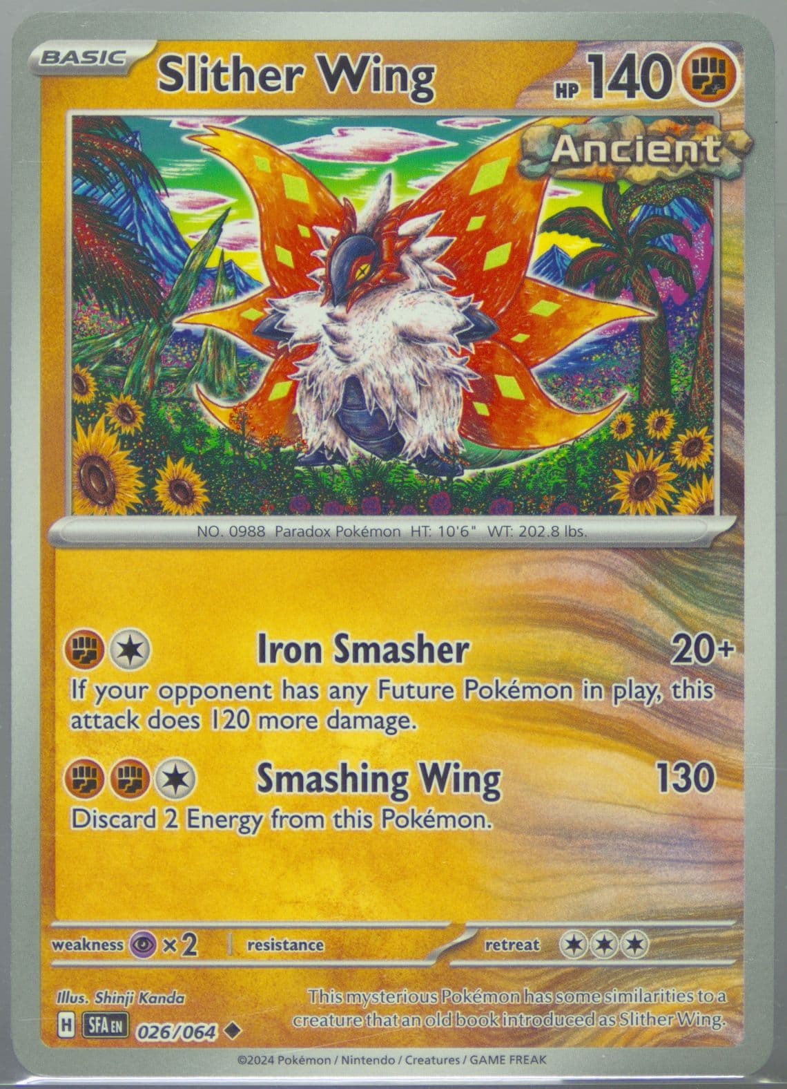 Slither Wing (026) 2024 Pokemon Sfa EN-Shrouded Fable