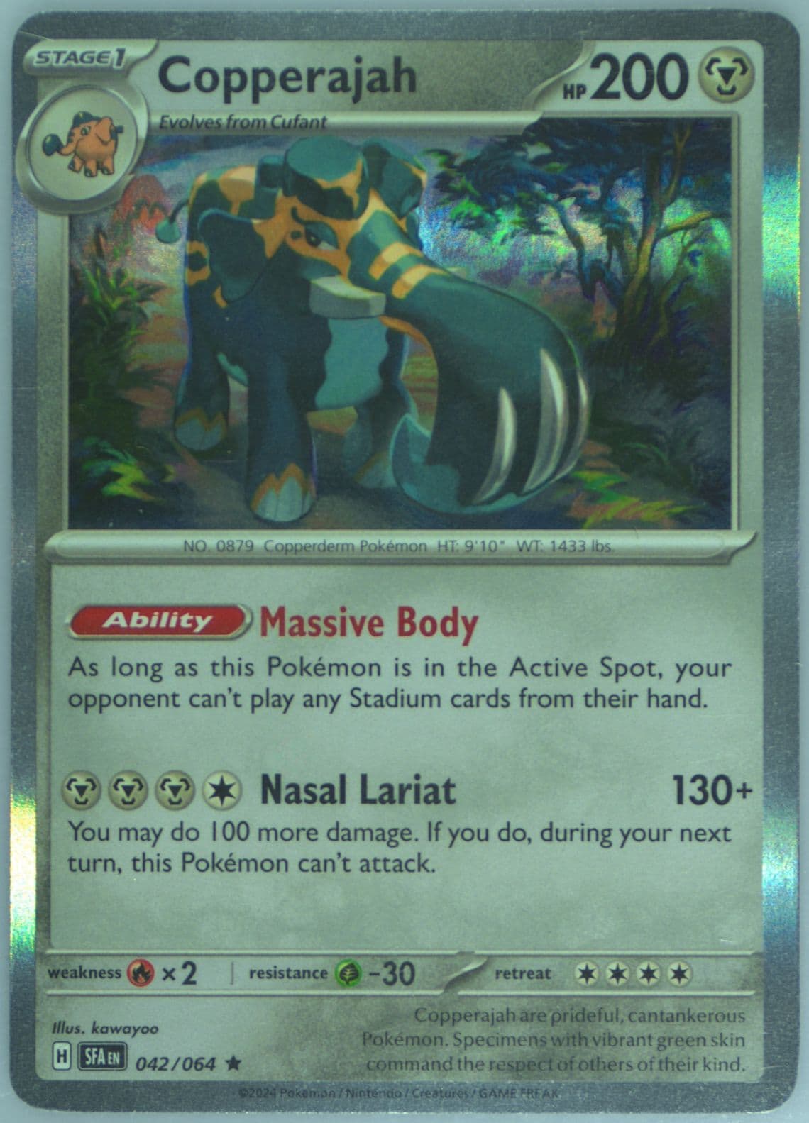 Copperajah (042) 2024 Pokemon Sfa EN-Shrouded Fable