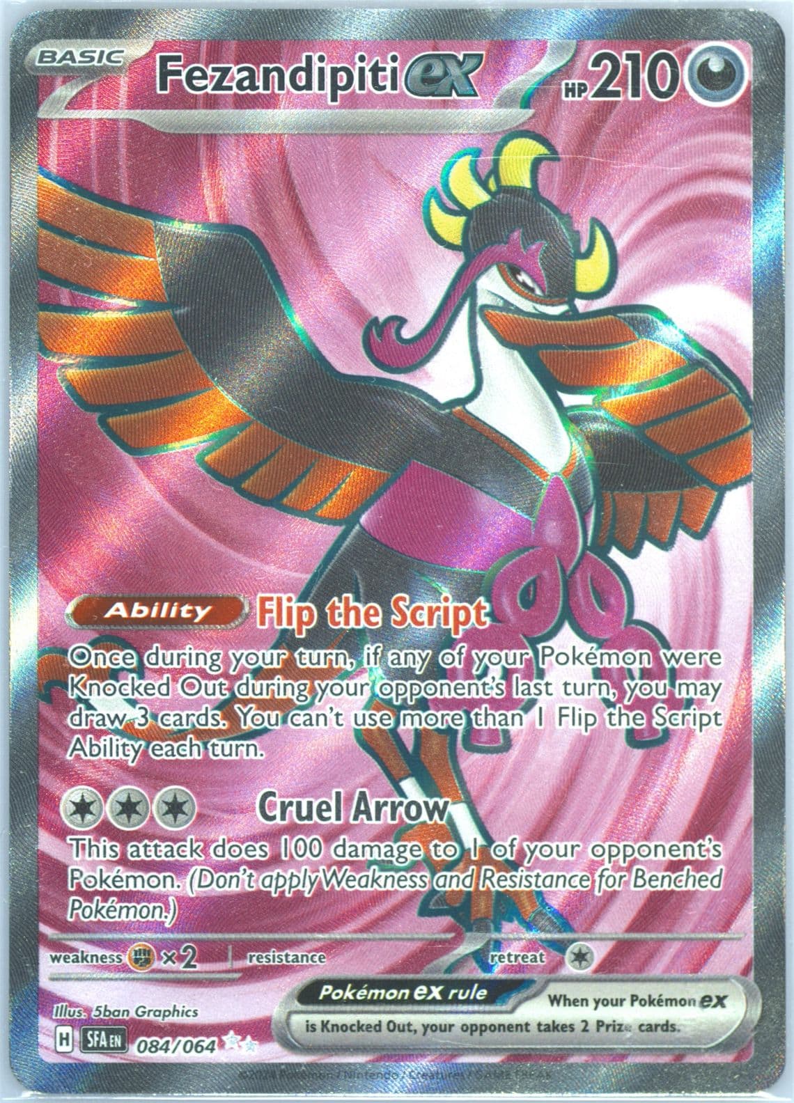 Fezandipiti EX Ultra Rare (084) 2024 Pokemon Sfa EN-Shrouded Fable