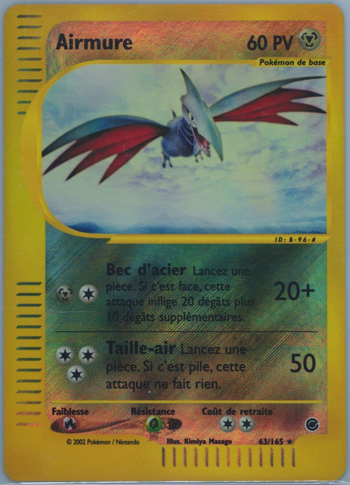 Airmure-Reverse Foil (63) 2003 Pokemon French Expedition