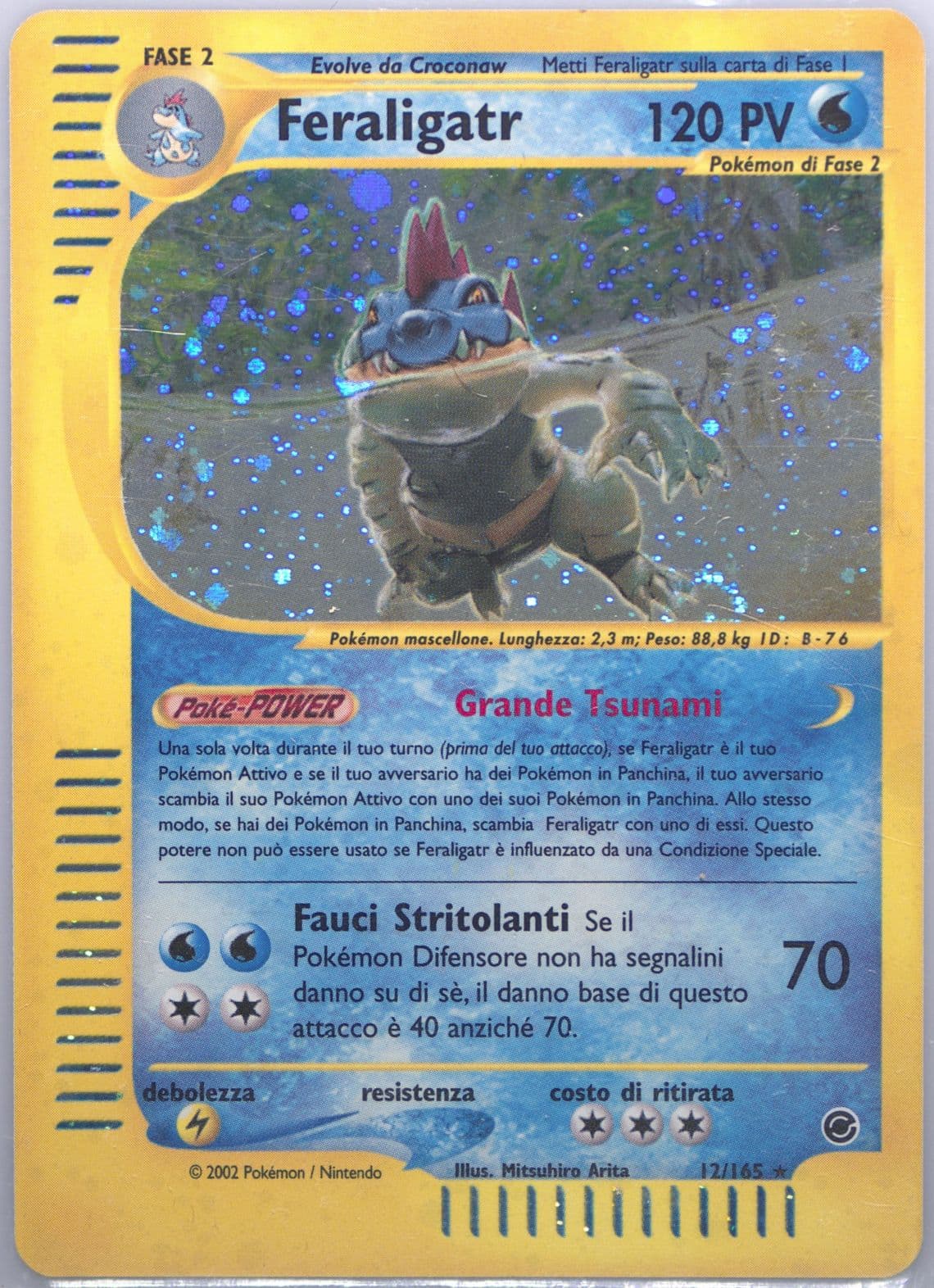 Feraligatr-Holo Italian (12) 2002 Pokemon Expedition