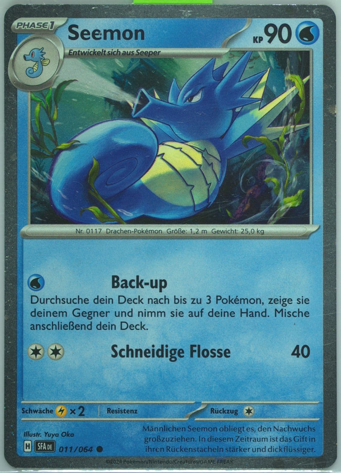 Seadra (011) 2024 Pokemon German Sfa de-Shrouded Fable