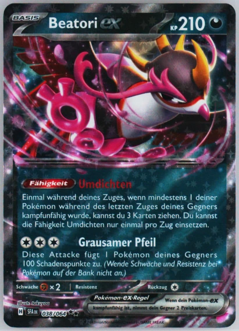 Fezandipiti EX (038) 2024 Pokemon German Sfa de-Shrouded Fable