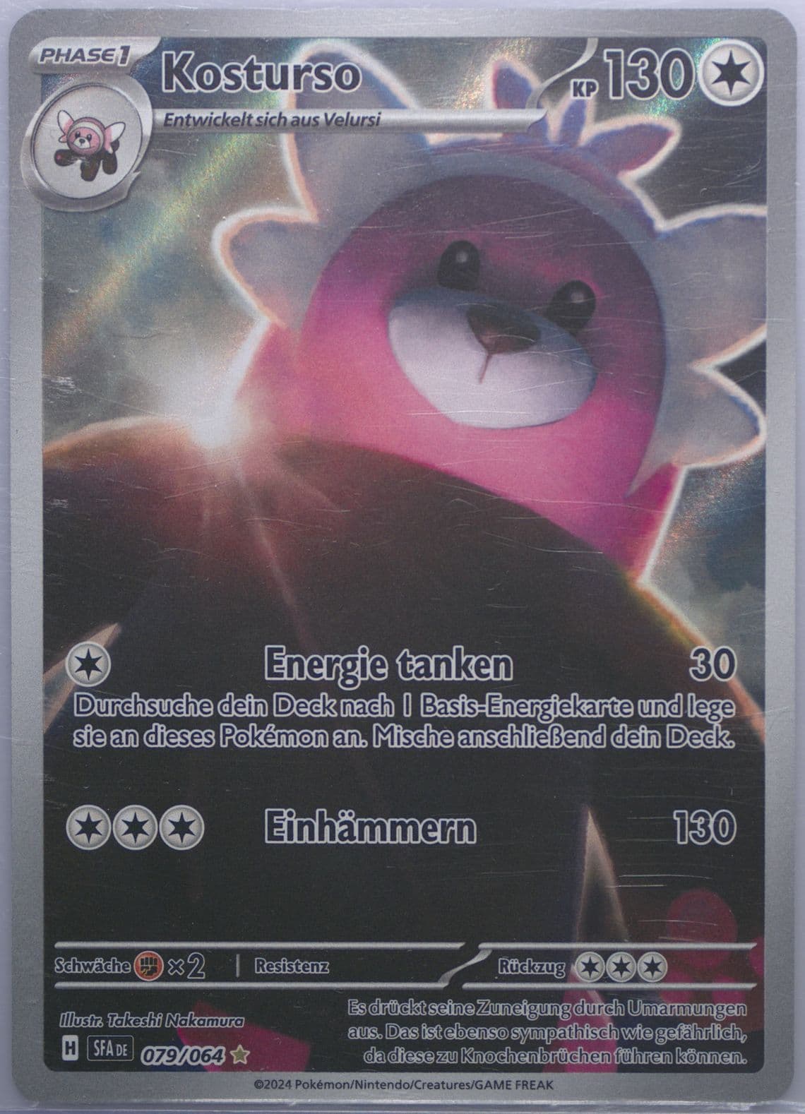 Bewear Illustration Rare (079) 2024 Pokemon German Sfa de-Shrouded Fable