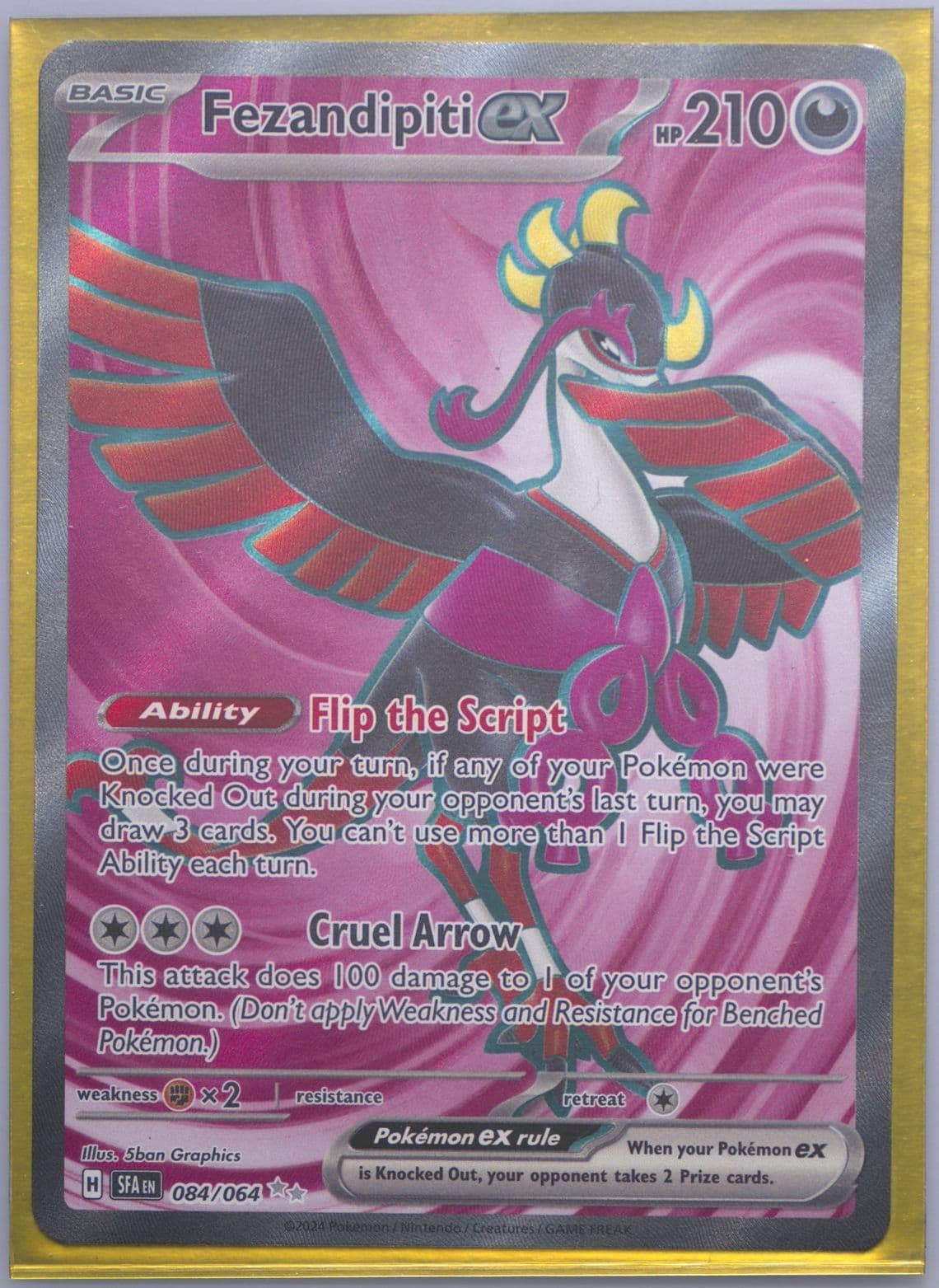 Fezandipiti EX Ultra Rare (084) 2024 Pokemon German Sfa de-Shrouded Fable