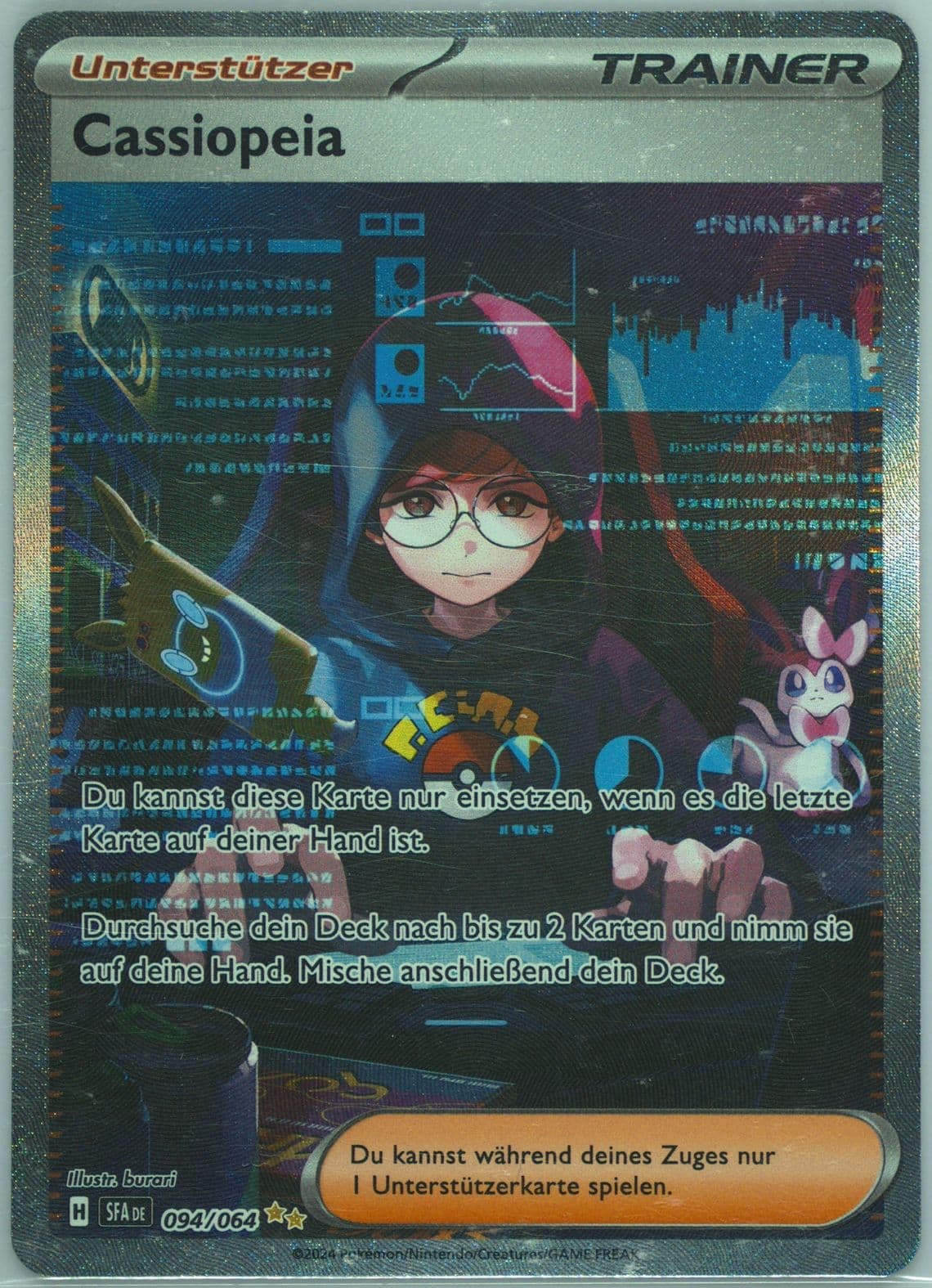 Cassiopeia Special Illustration Rare (094) 2024 Pokemon German Sfa de-Shrouded Fable
