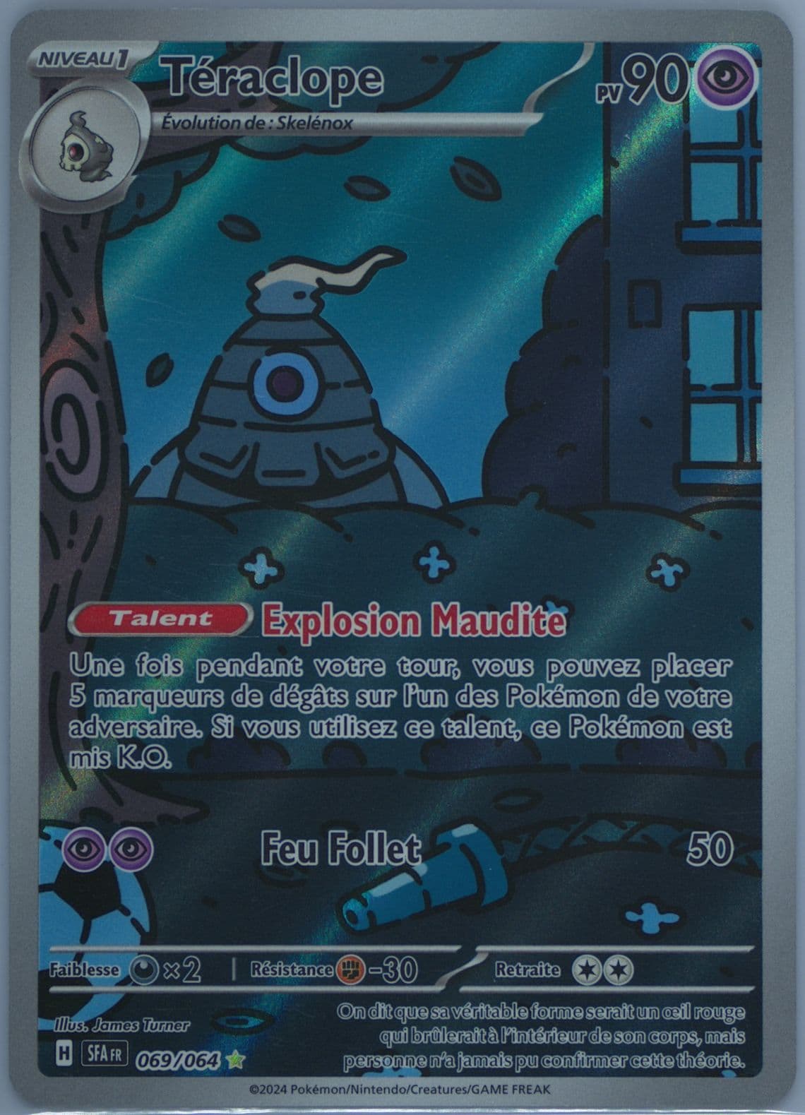 Dusclops Illustration Rare (069) 2024 Pokemon French Sfa FR-Shrouded Fable