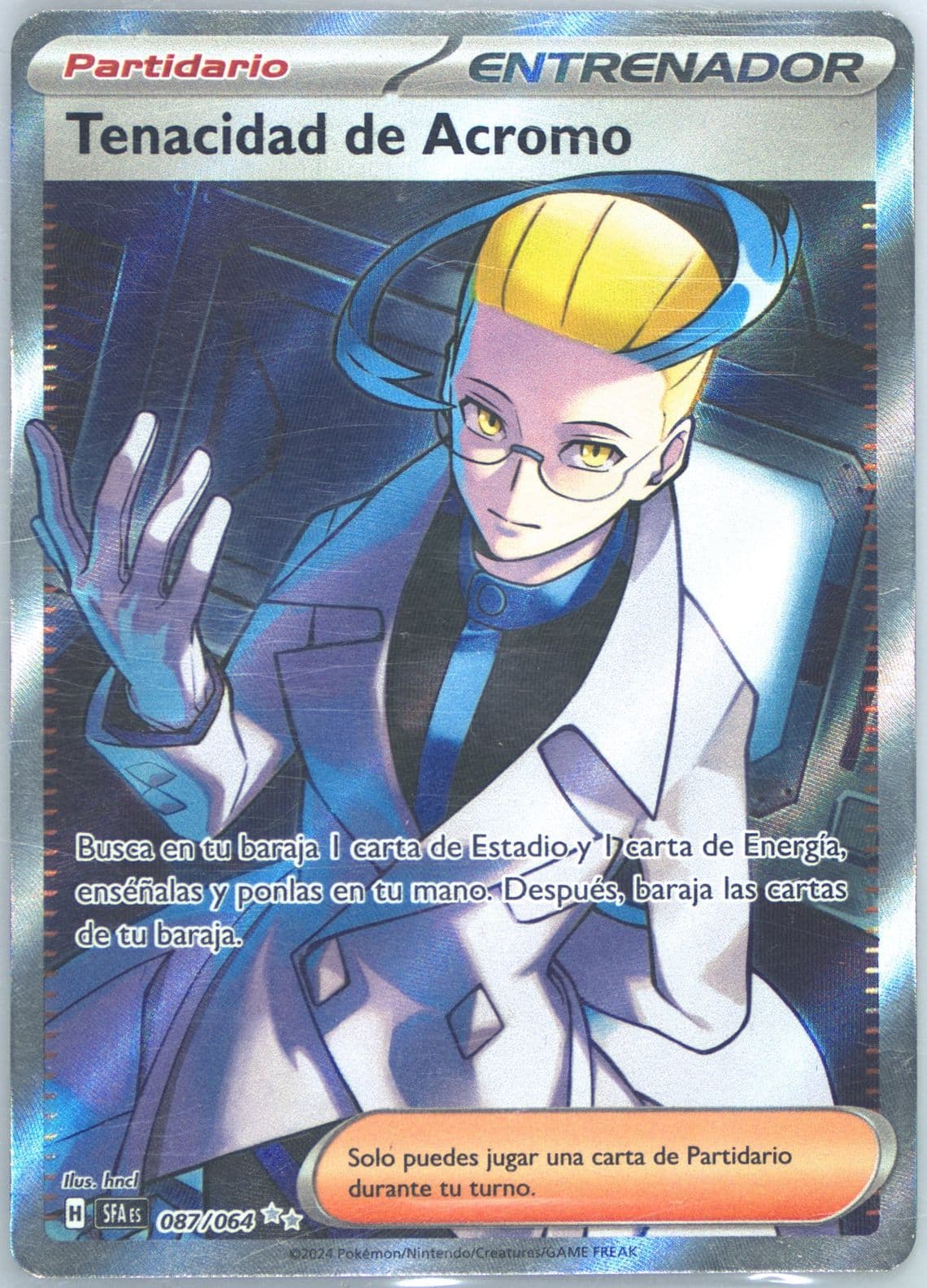 Colress's Tenacity Ultra Rare (087) 2024 Pokemon Spanish Sfa ES-Shrouded Fable