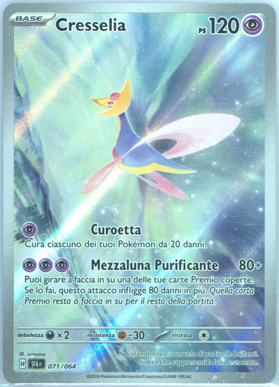 Cresselia Illustration Rare (071) 2024 Pokemon Italian Sfa It-Shrouded Fable