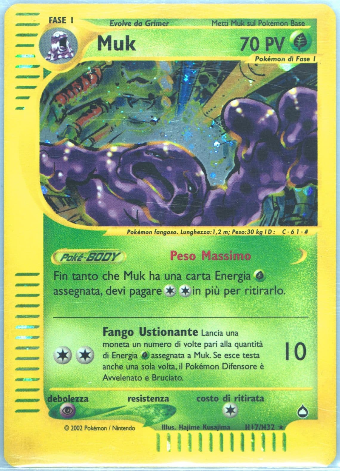 Muk-Holo Italian (H17) 2003 Pokemon Aquapolis