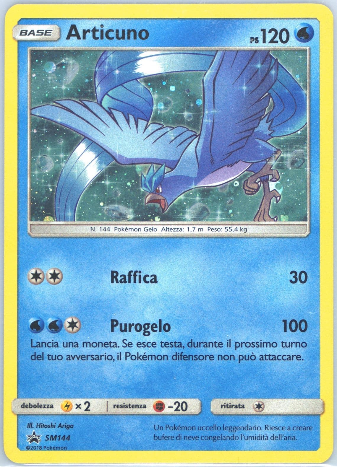 Articuno-Holo Fall 2018 Collector Chest-Italian (SM144) 2018 Pokemon SM Black Star Promo