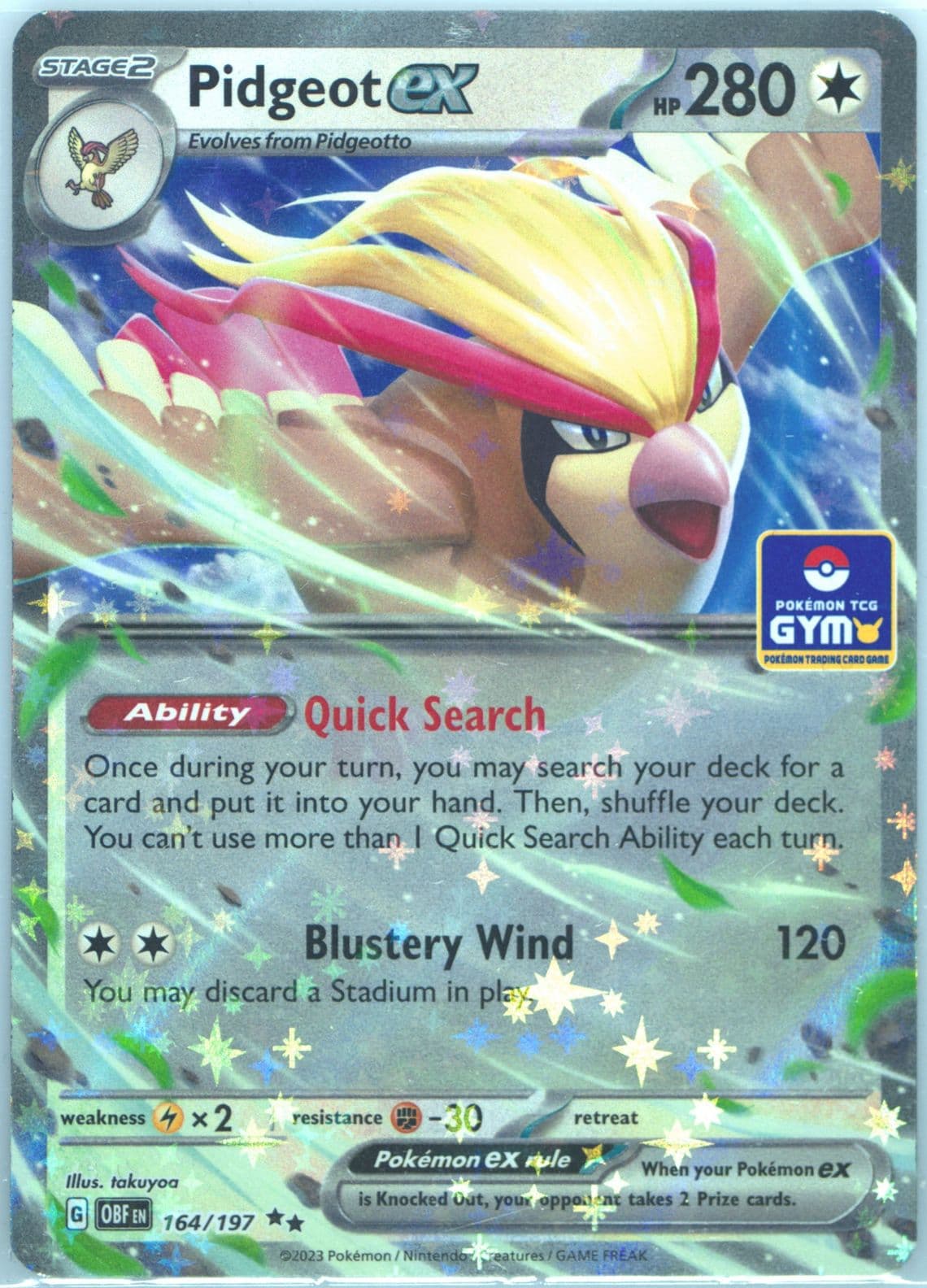 Pidgeot EX New Expansion Battle-Asia (164) 2024 Pokemon Promo
